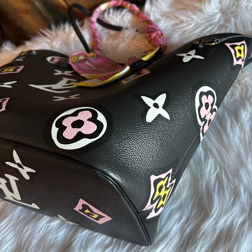 💖TRADE💖Limited Edition Louis Vuitton Wild at Heart Neverfull MM black - Picture 7 of 12